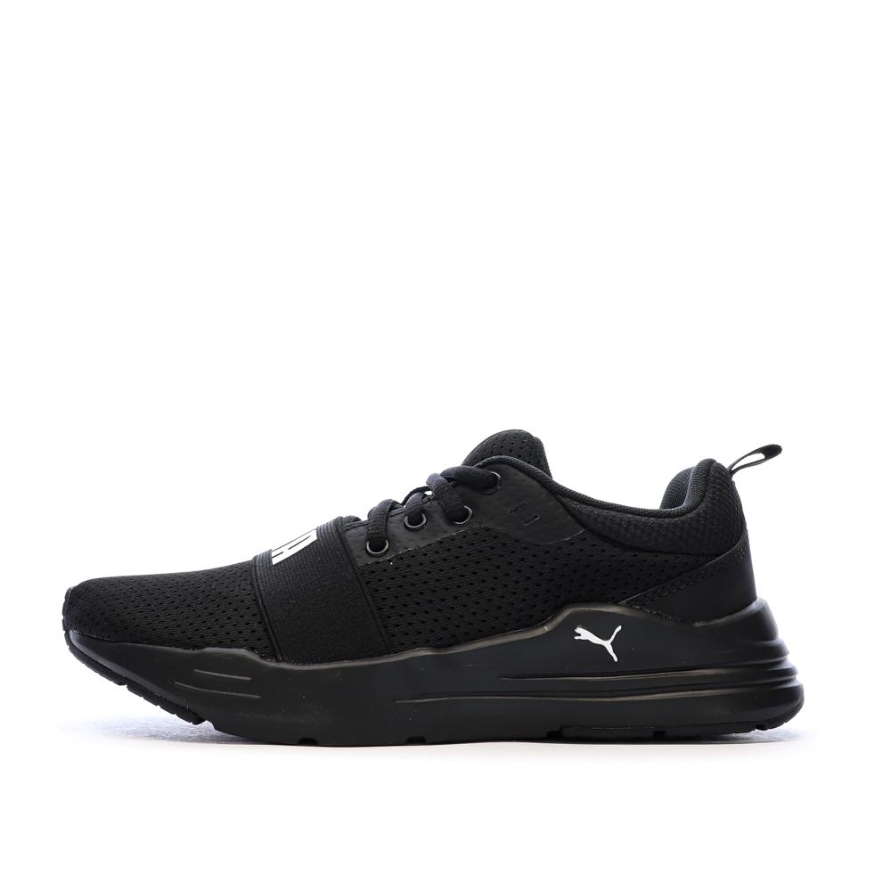 Baskets Noires Garçon Puma Wired Run pas cher