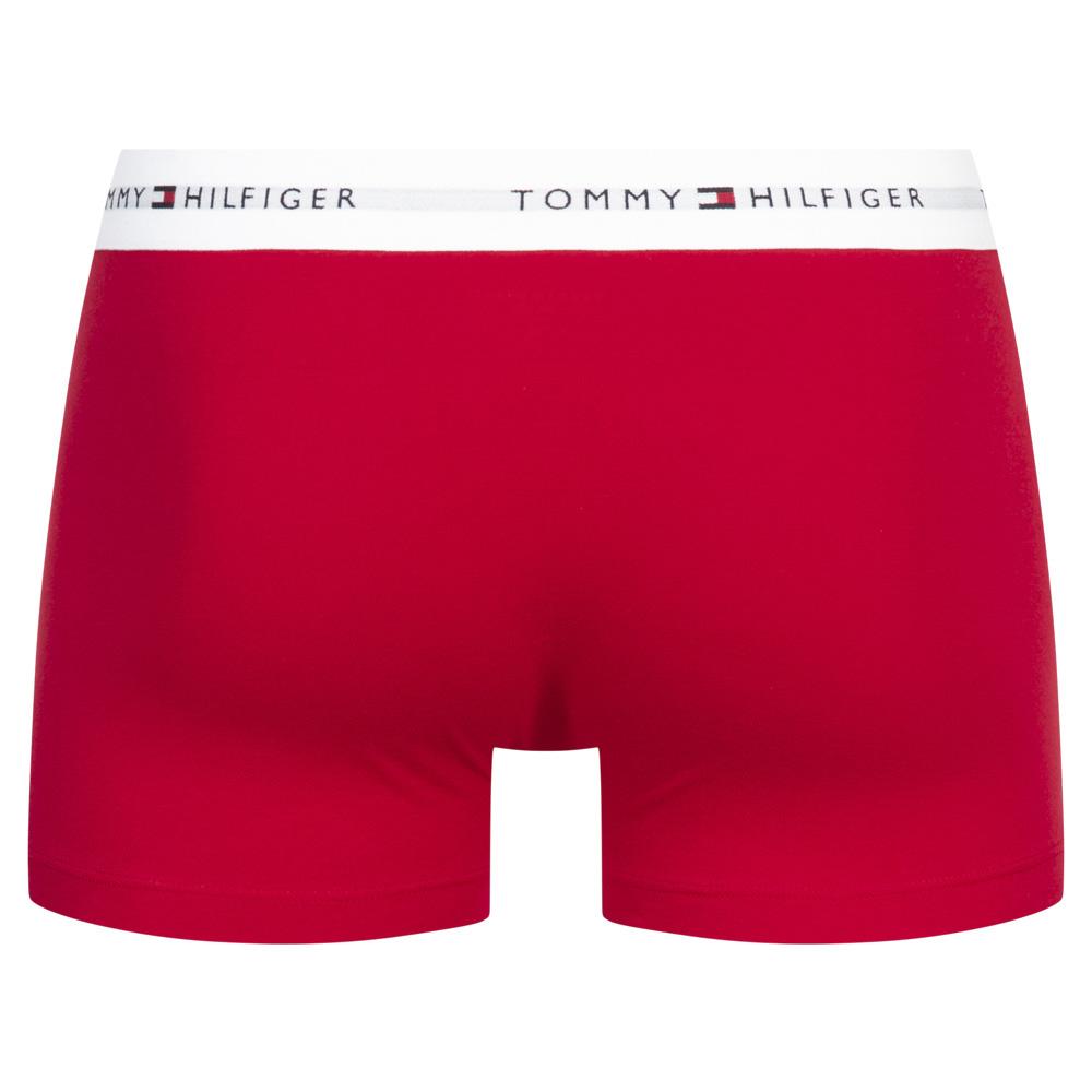 x3 Boxers Blanc/Rouge/Marine Homme Tommy Hilfiger Trunk vue 3