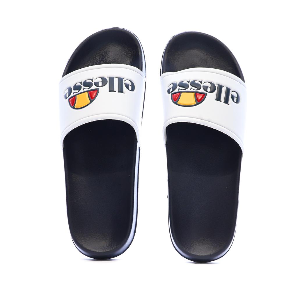 Claquettes Blanc/Marine Homme Ellesse Duke vue 3