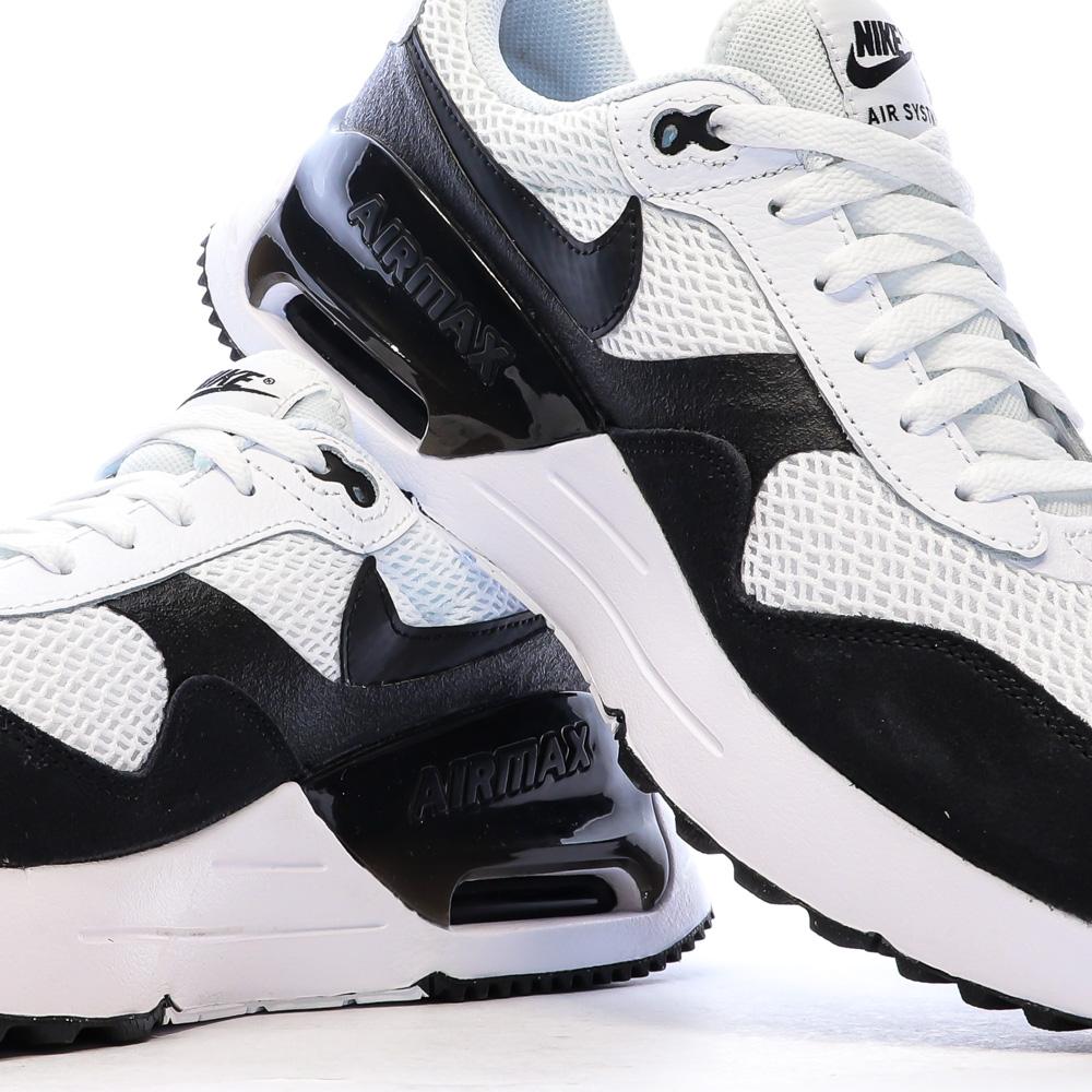 Baskets Blanc/Noir Homme Nike Air Max Systm vue 7