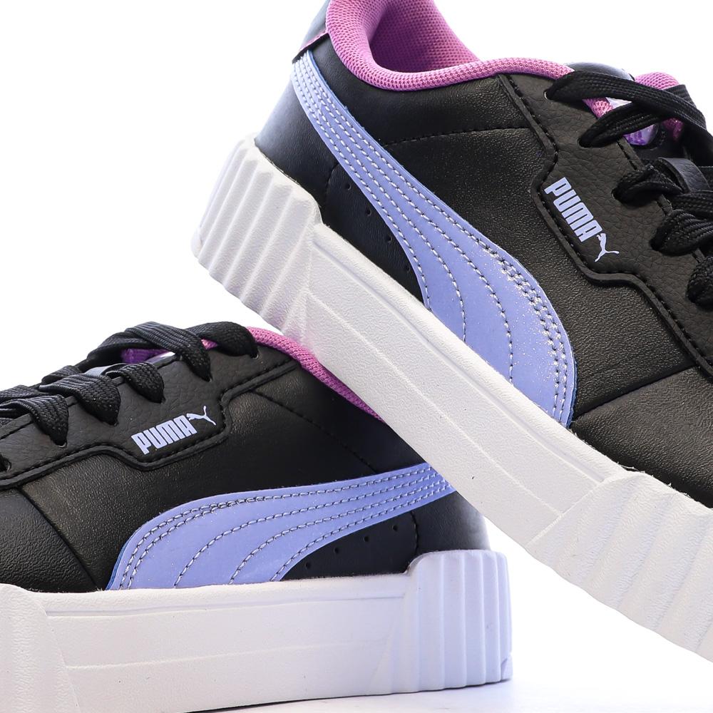Baskets Noires/Mauve Fille Puma Carina 3.0 Jelly vue 7