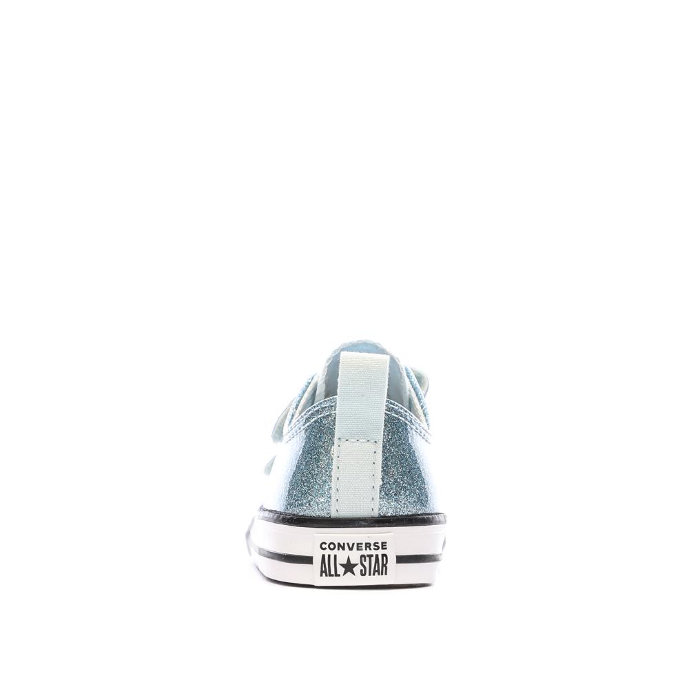 Baskets Bleu Fille Converse Chuck Taylor All Star Glitter vue 3