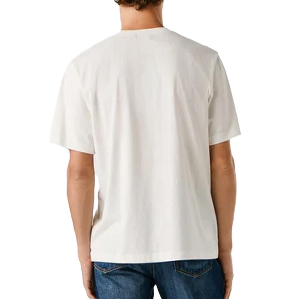 T-Shirt Blanc Homme Pepe jeans Griffin vue 2