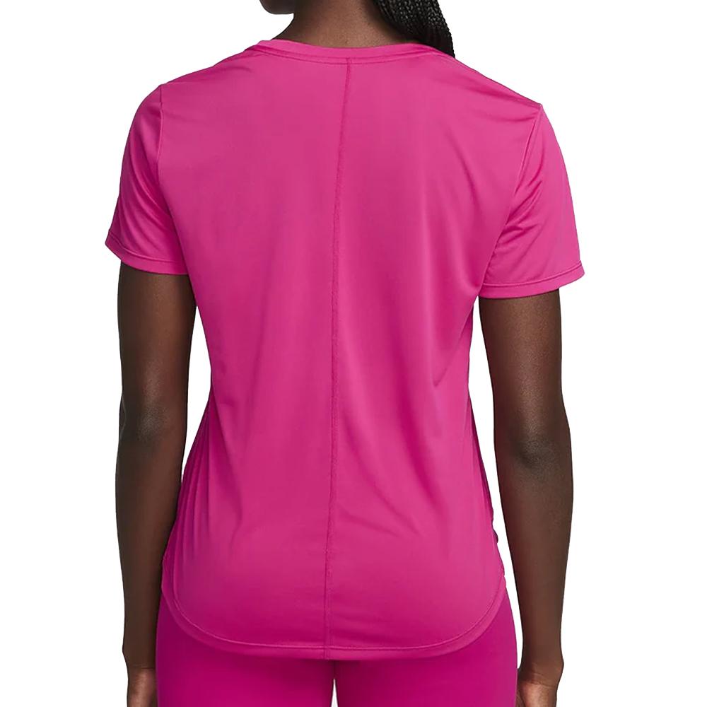 T-shirt Rose Femme Nike One Df vue 2