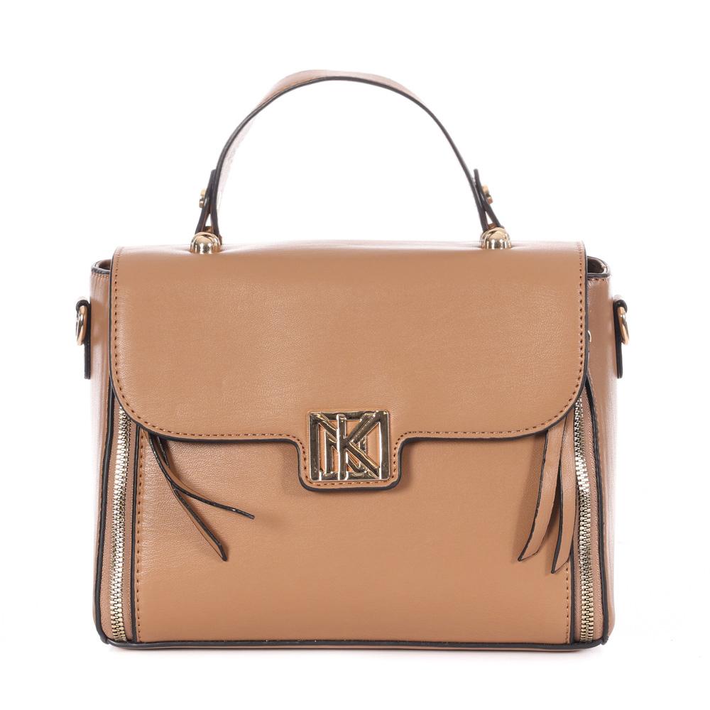 Sac à Bandoulière Beige Femme Manoukian TARA pas cher