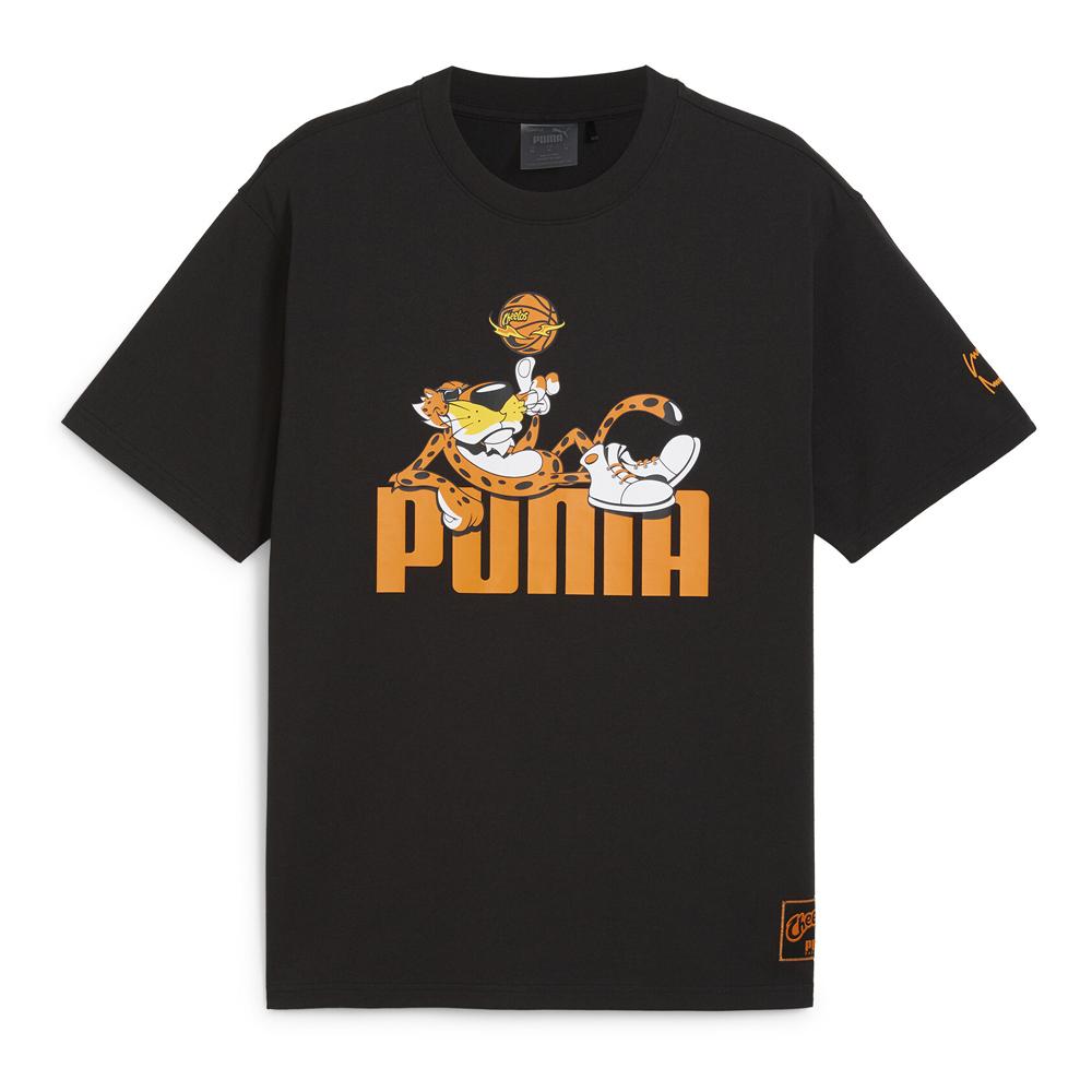T-shirt Noir/Orange Homme Puma Hoops X Cheetos pas cher