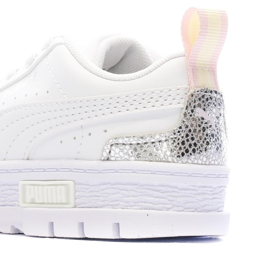 Baskets Blanches Fille Puma Mayze Shiny vue 7