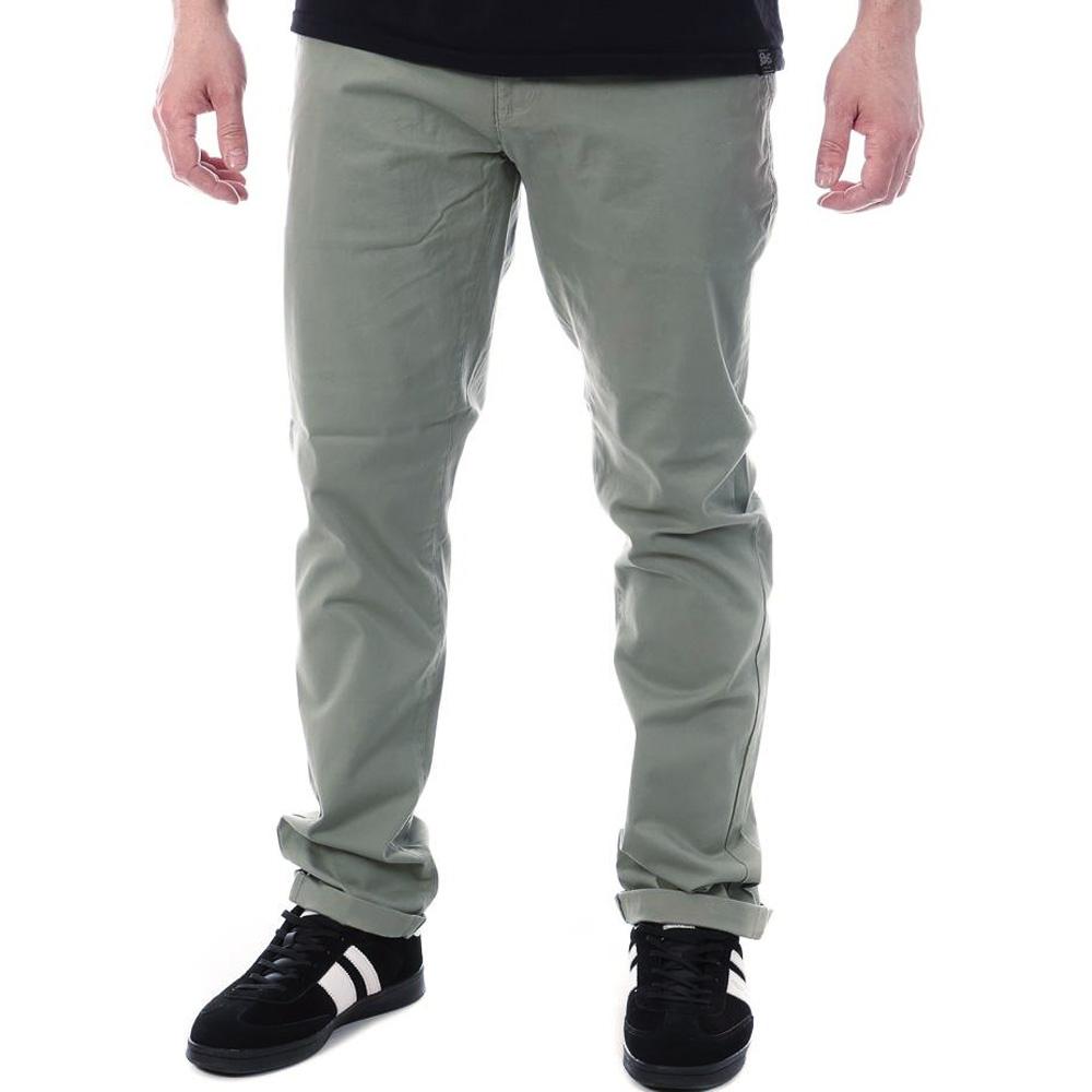 Pantalon Chino Vert Pale Homme Paname Brothers Costa1 pas cher