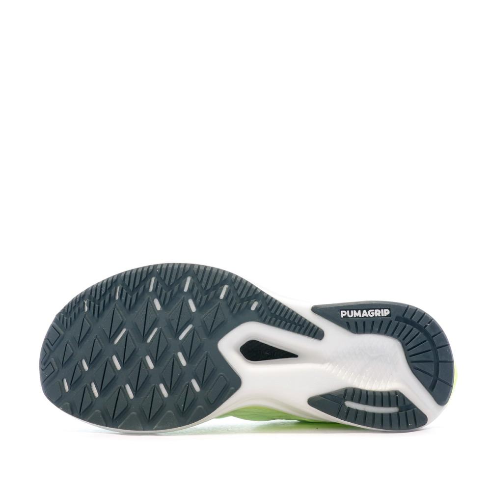 Chaussures de Running Jaune Fluo Puma Deviate Nitro vue 5