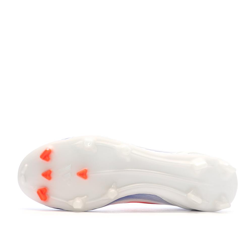 Chaussures de Foot Blanc/Bleu Adulte Adidas F50 League FG/MG vue 5