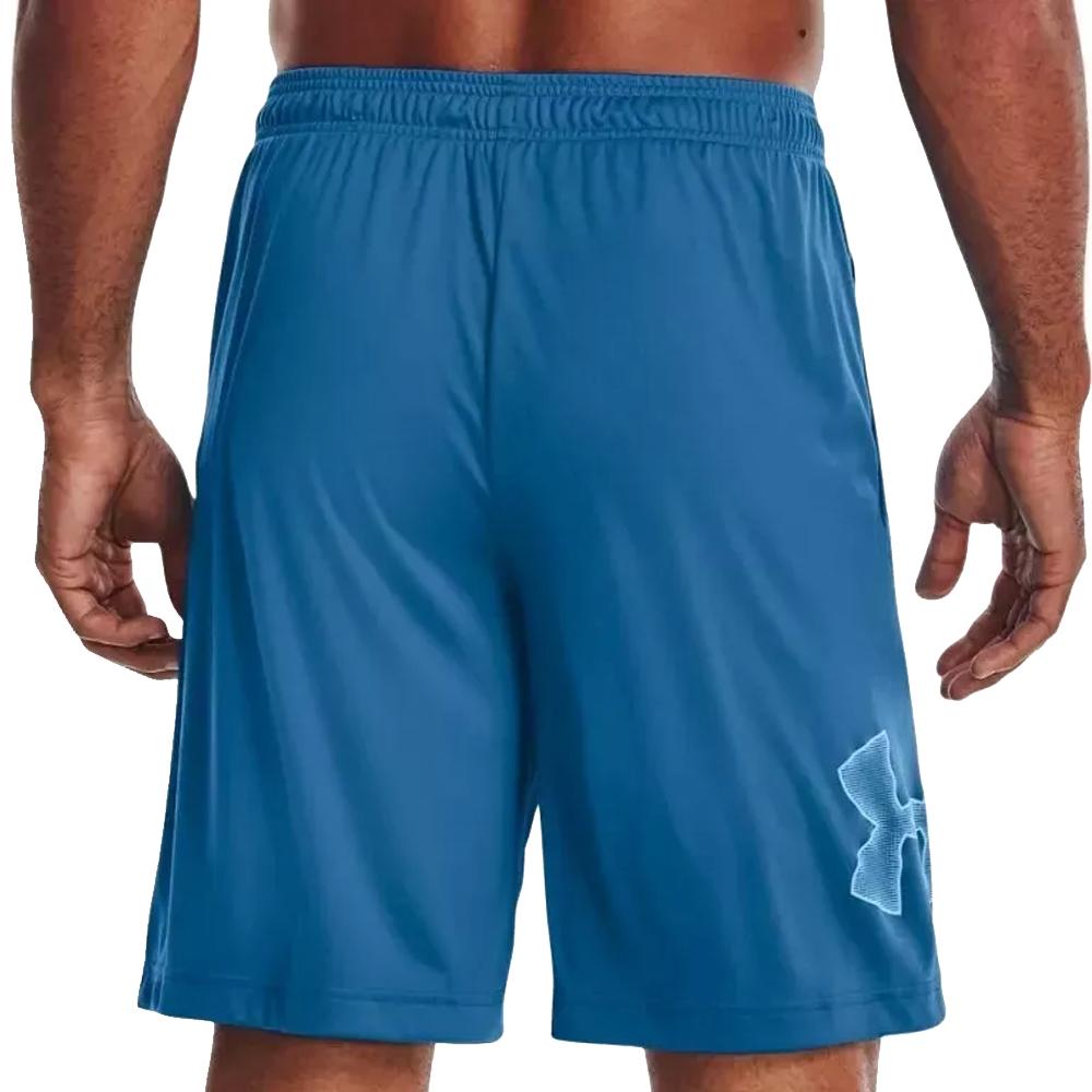 Short de Sport Bleu Marine Homme Under Armour Tech Graphic vue 2