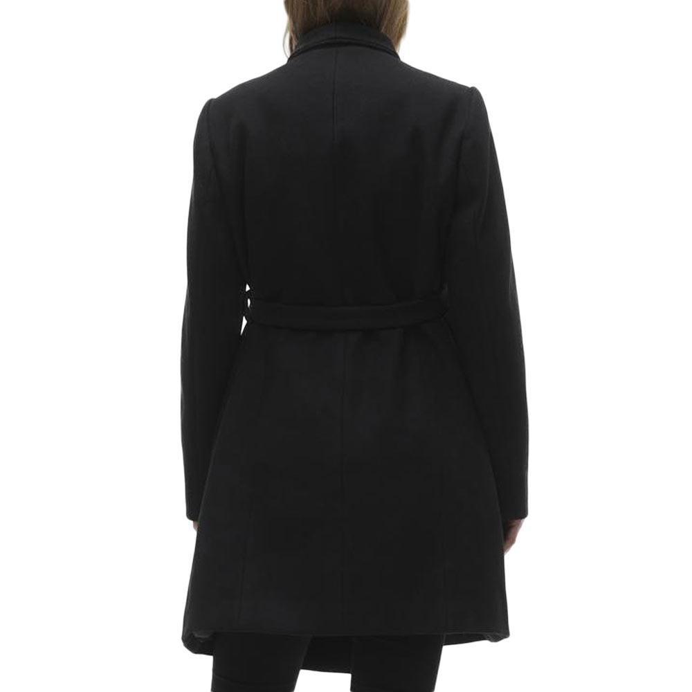 Manteau Noir Femme Mamalicious Rox Coat vue 2
