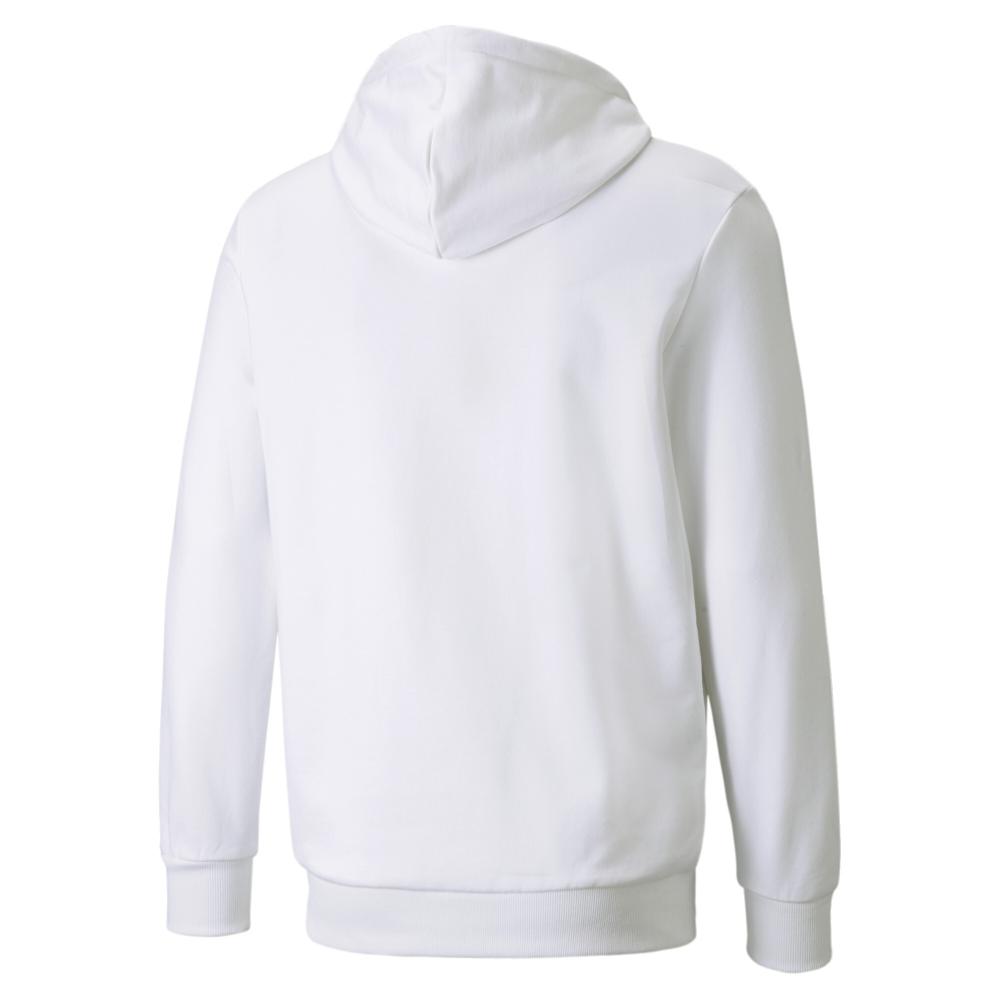 Sweat Blanc Homme Puma Classics Logo Hoodie vue 2