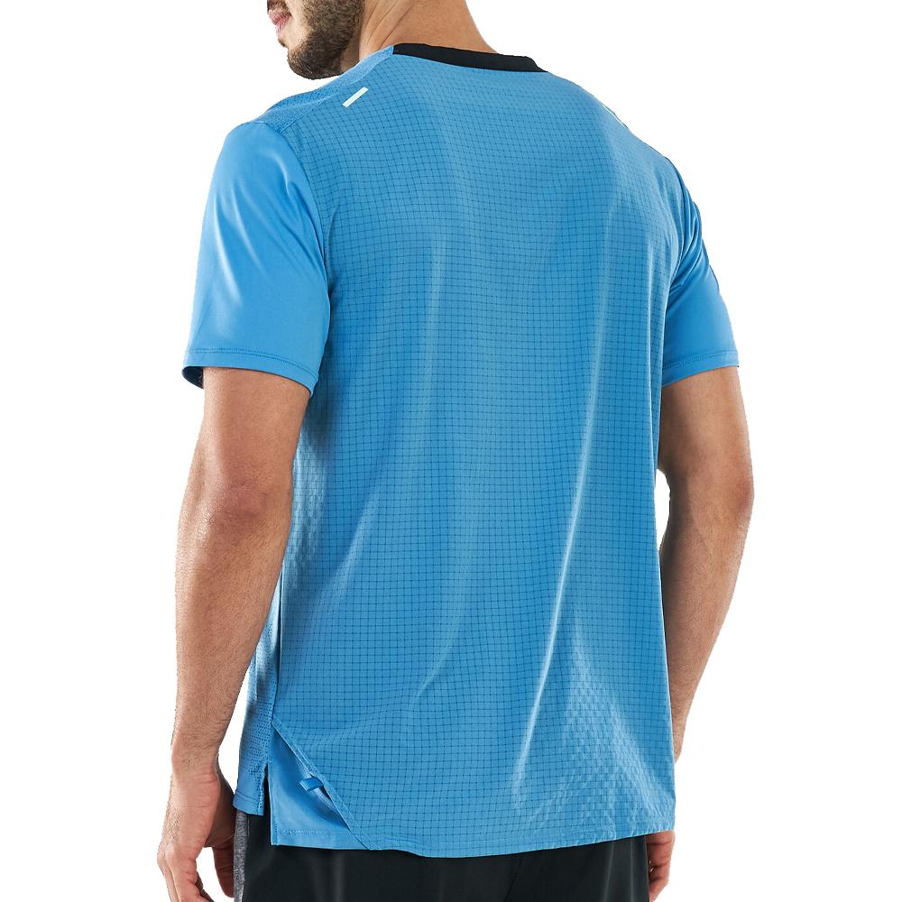T-shirt Bleu Homme Nike Rise vue 2