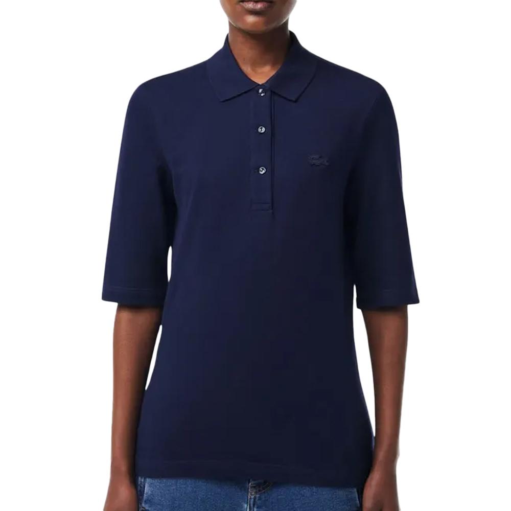 Polo Marine Femme Lacoste Polo Slim Fit pas cher