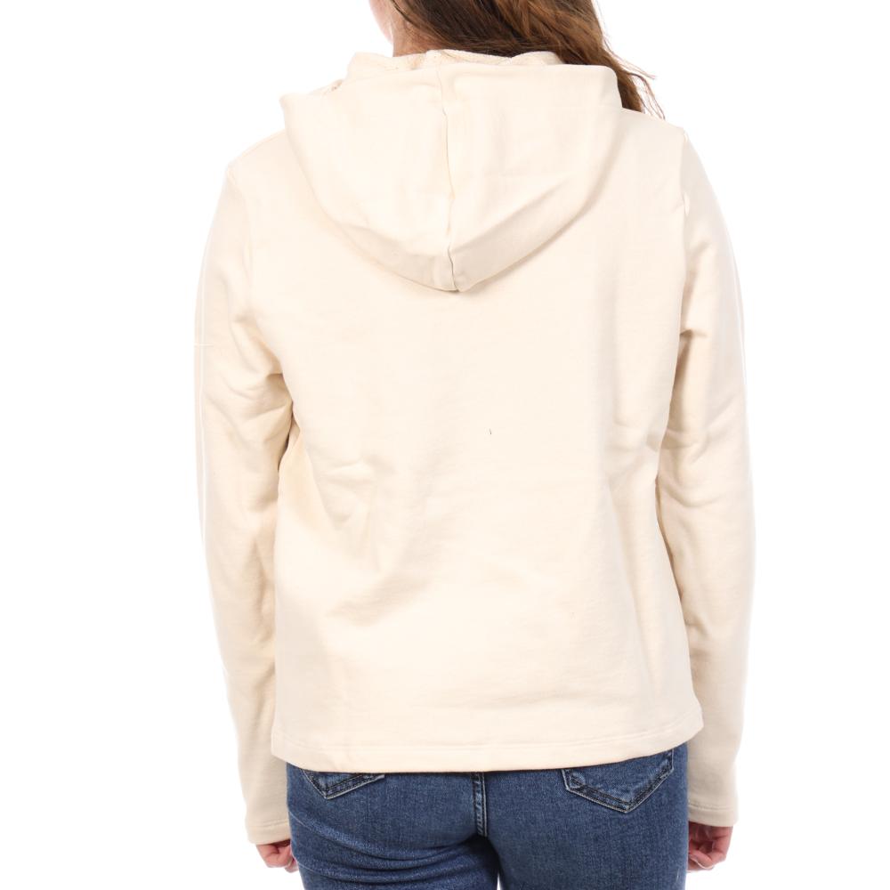 Women's Hoody Ecru Le Coq Sportif Hoody N°8 Photo of the Espace des Marques %store% store - view of %key%