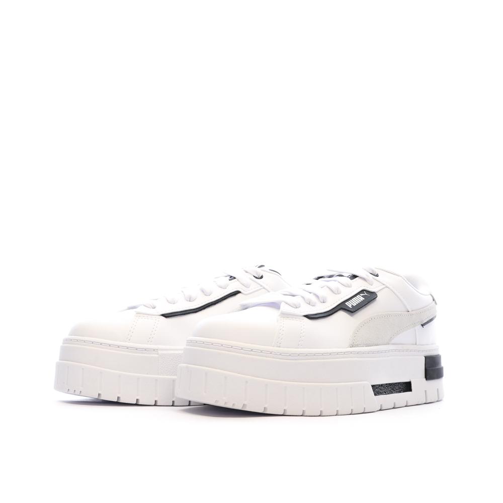 Baskets Blanches/Grises Femme Puma Mayze Crashed vue 6