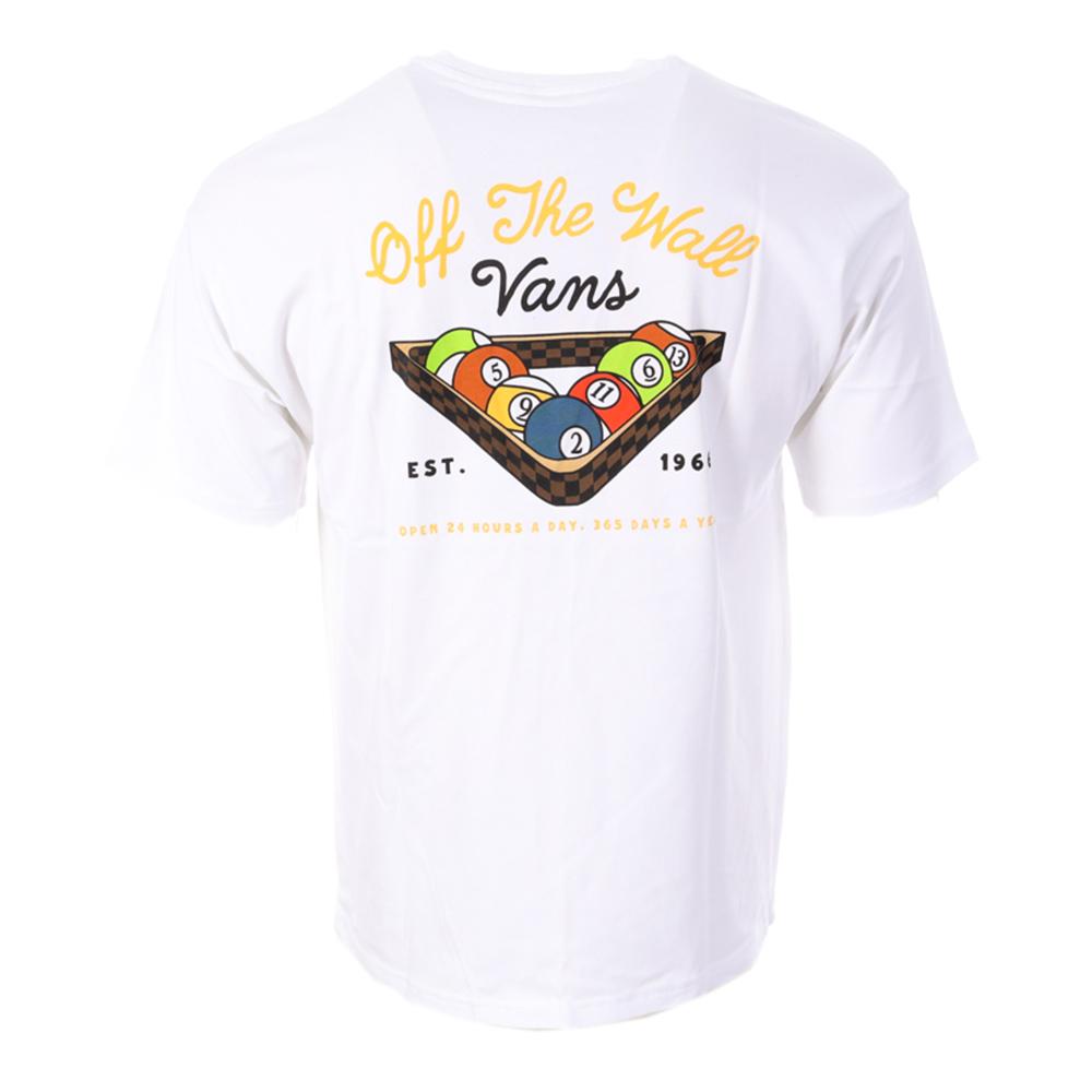 T-Shirt Blanc Homme Vans Snooker vue 2