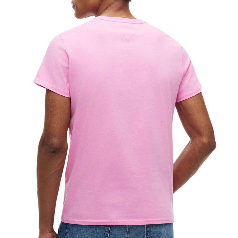 T-shirt Rose Homme Tommy Hilfiger Tjm Xslim Jersey vue 2