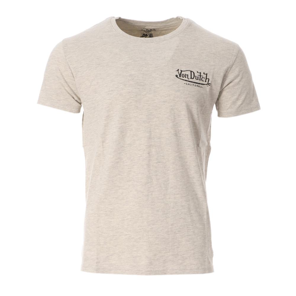 T-shirt Écru Homme Von Dutch BADB pas cher