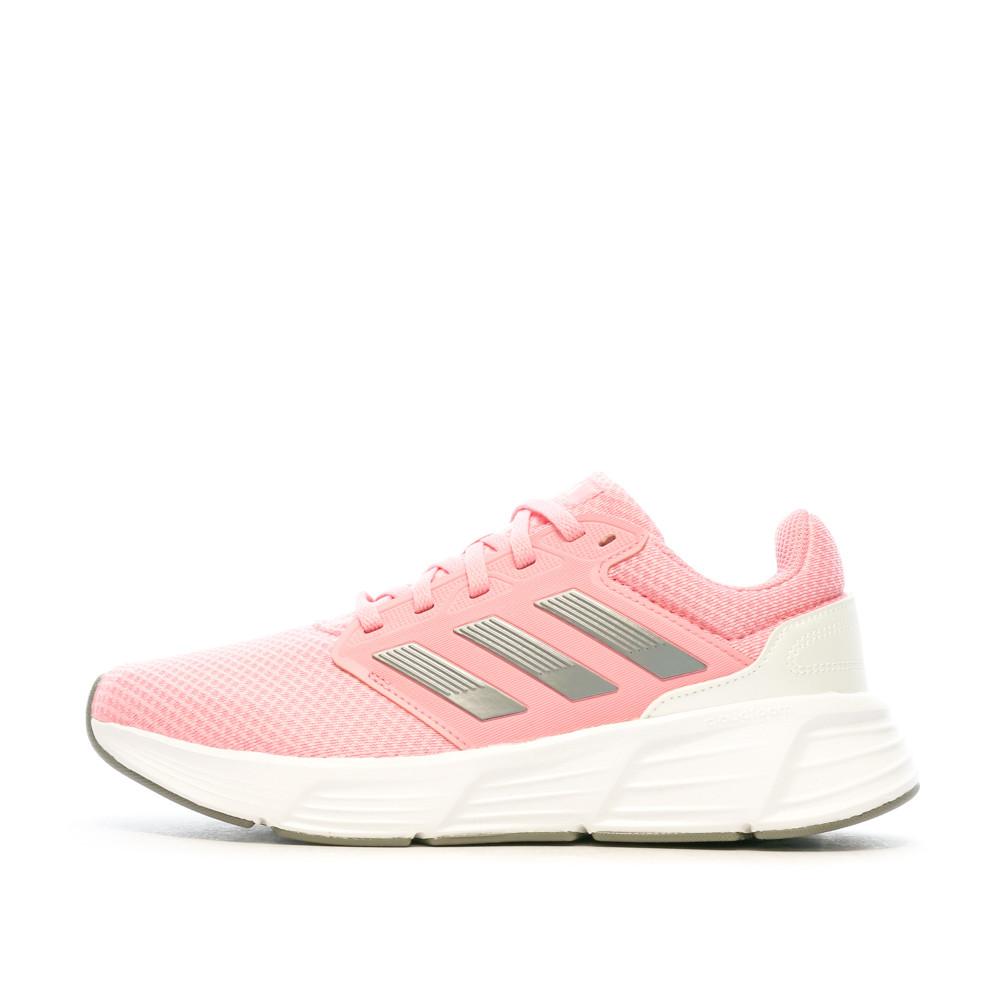 Chaussures de Running Rose Femme Adidas Galaxy 6 pas cher