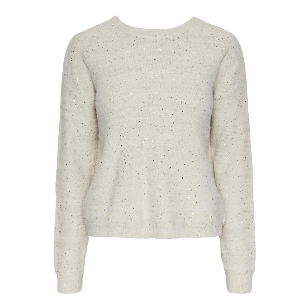 Gilet Ecru Femme Pieces Nilja vue 2