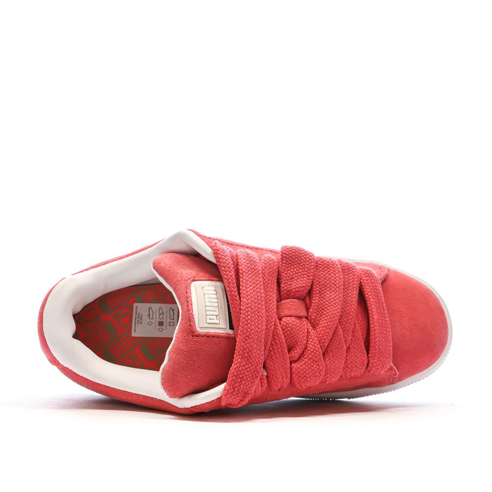 Baskets Rose Femme Puma Suede XL vue 4