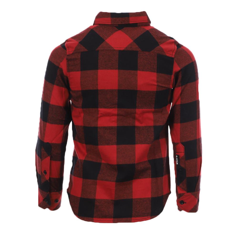 Chemise à carreaux Rouge/Noire Garçon G-Star Kids Stalt vue 2