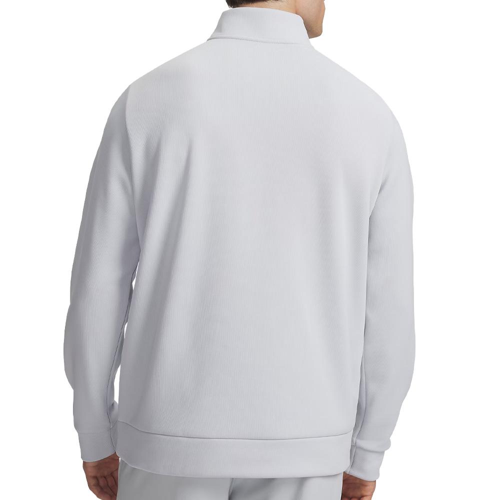 Sweat 1/4 zip Gris Clair Homme Under Armour Fleece 1373358 vue 2