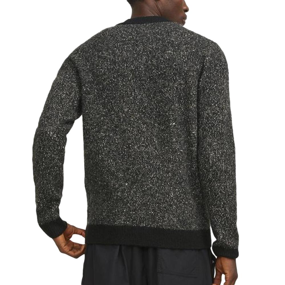 Pull Noir Chiné Homme Jack & Jones Space vue 2
