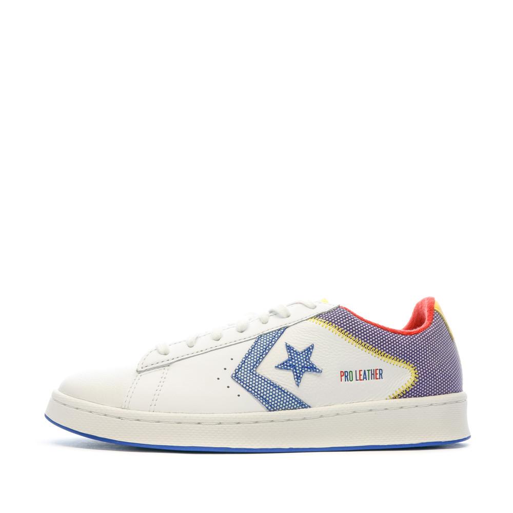Baskets Blanches Homme Converse Pro Leather pas cher