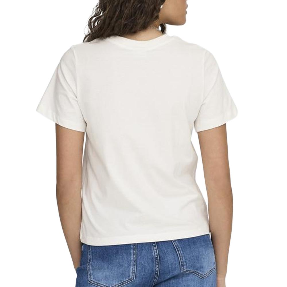 T-Shirt Blanc Femme JDY Citron vue 2
