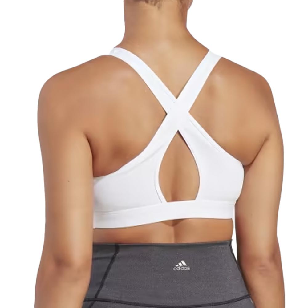 Brassière Blanche Femme Adidas HR2889 vue 2