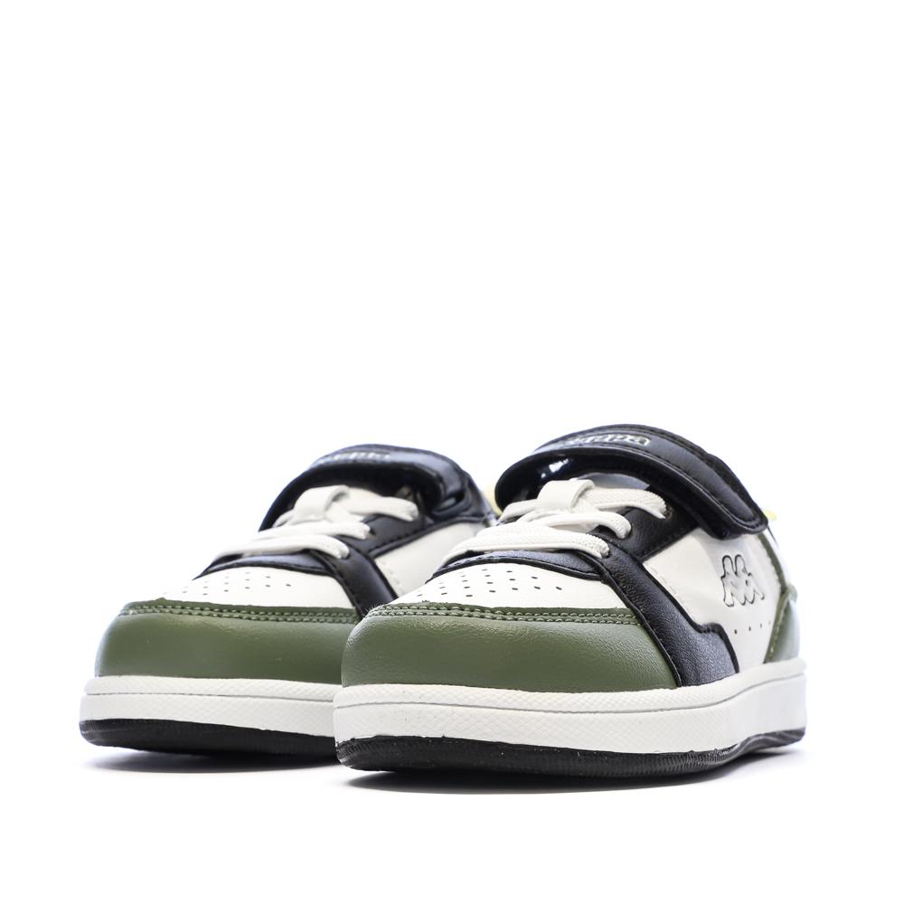 Baskets Blanc/Vert Garçon Kappa Logo Shay 1.0 vue 6