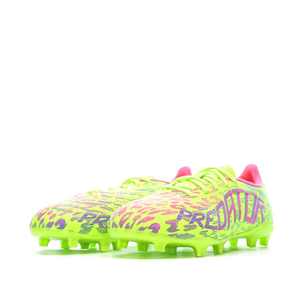 Gelbe Adidas Predator League FG/MG Fußballschuhe für Kinder Ansicht 6