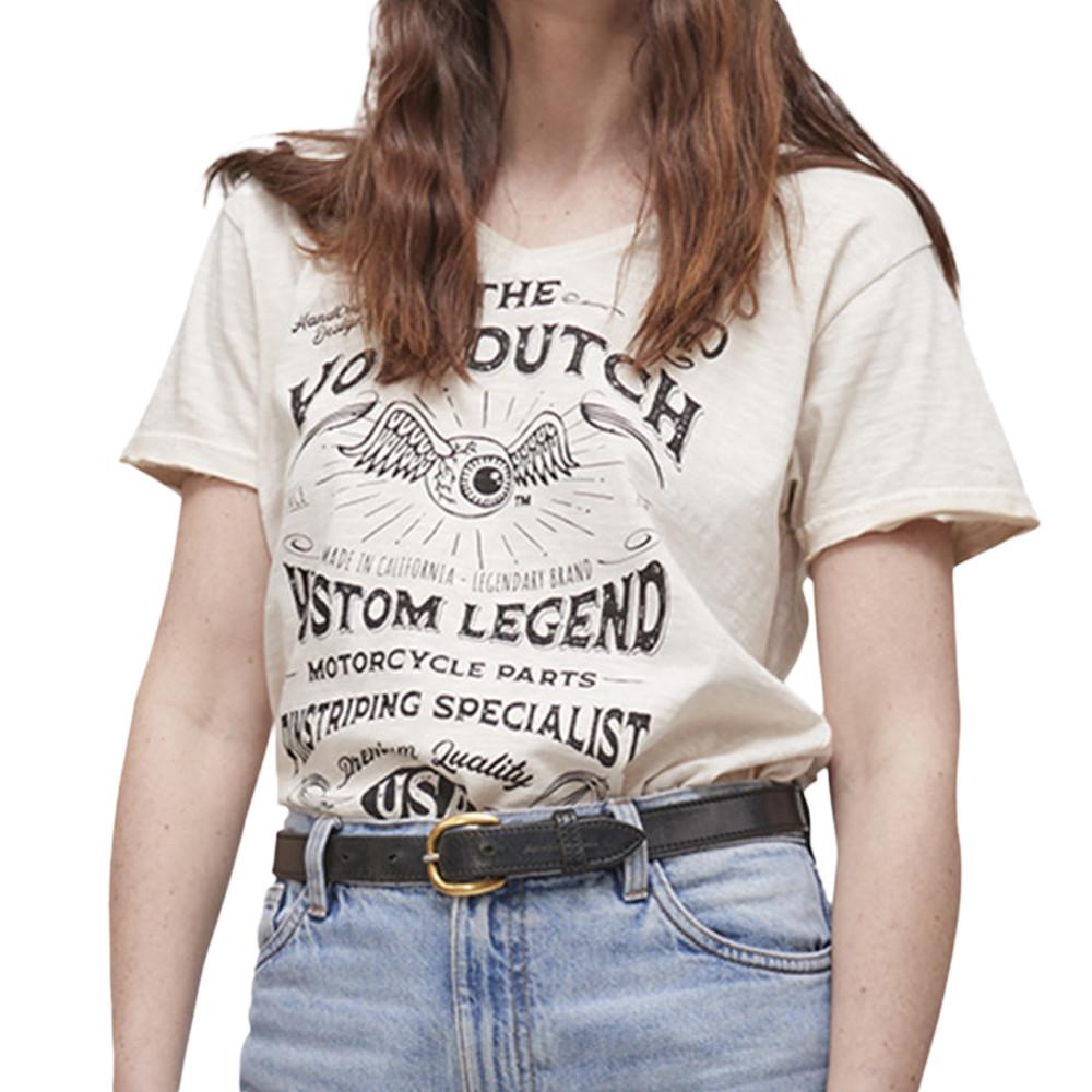 T-shirt Rose Poudré Femme Von Dutch Aspect pas cher