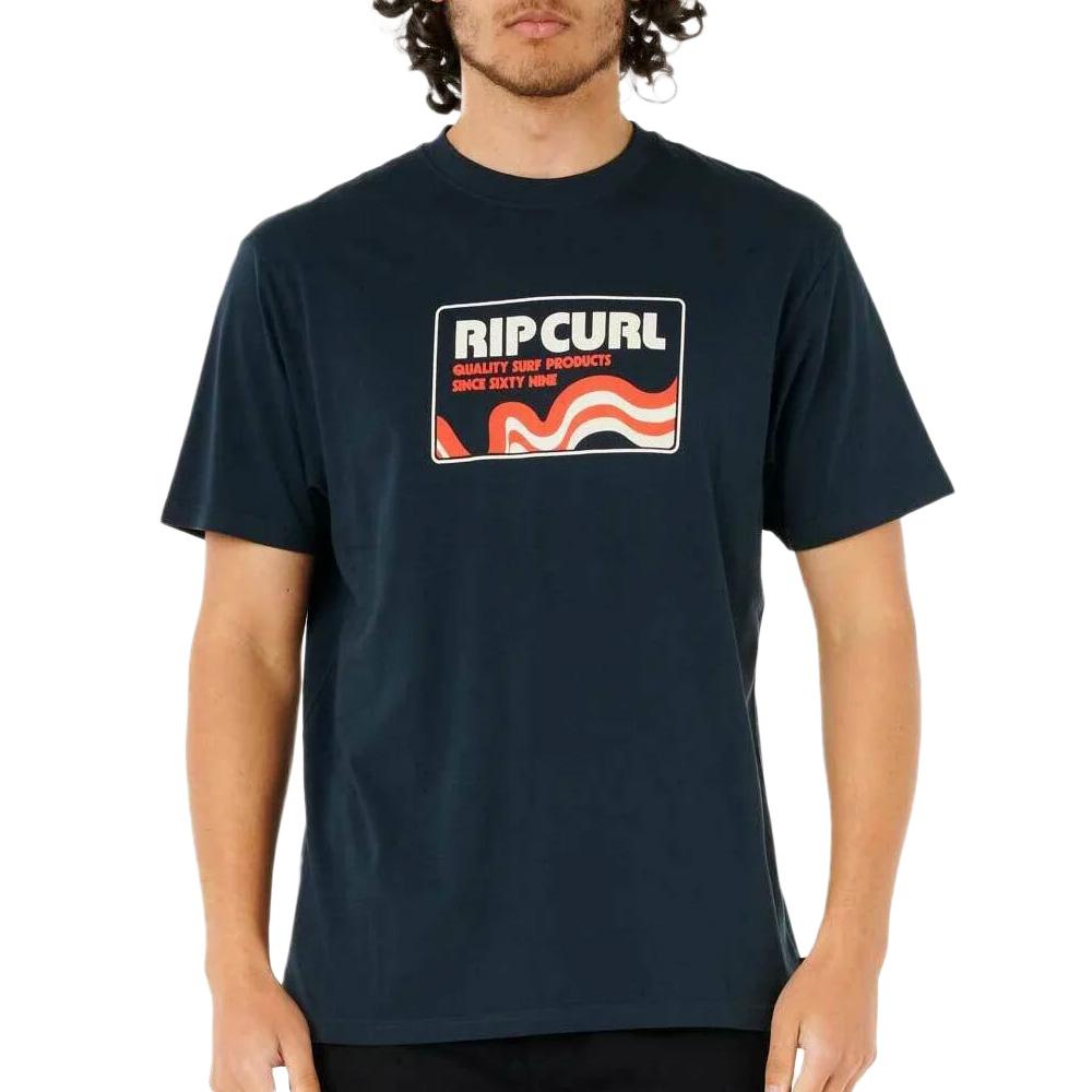 Camiseta azul marino Rip Curl Surf Revival para hombre barato