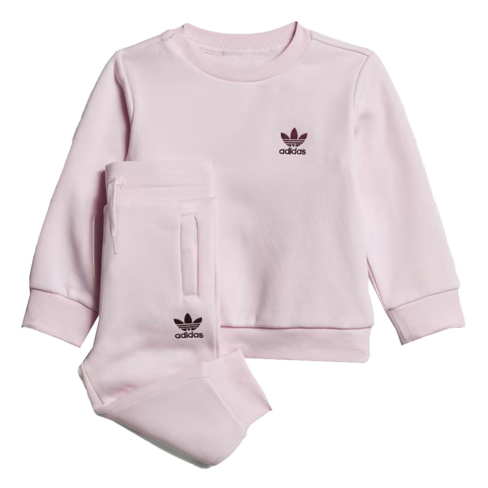 Survêtement Rose Fille Adidas Crew Set IJ7191 pas cher