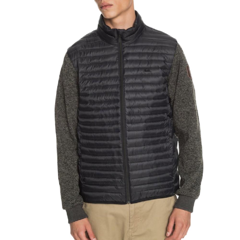 Doudoune Bi-Matière Noire Homme Quiksilver Scaller pas cher
