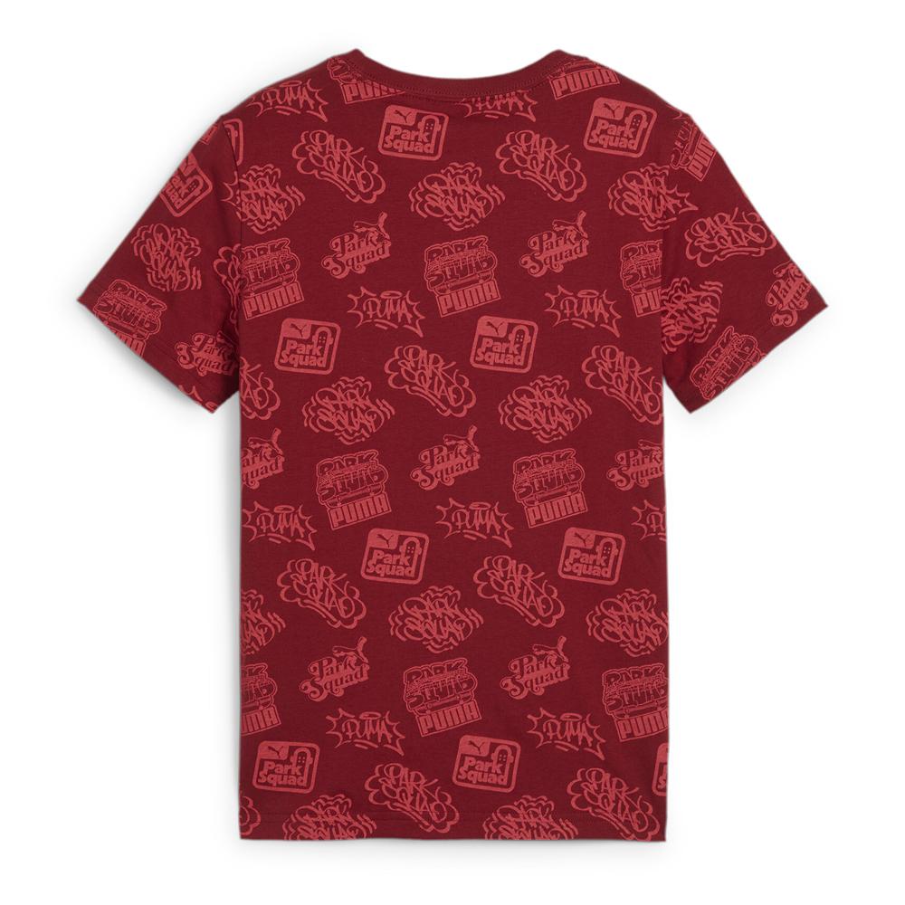 T-shirt Rouge Garçon Puma Ess+ Mid 90s vue 2