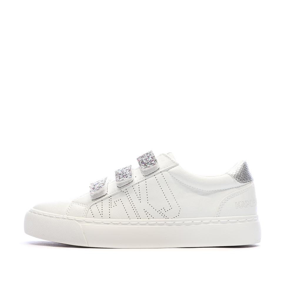 Baskets Blanche Femme Kaporal Tippyk pas cher