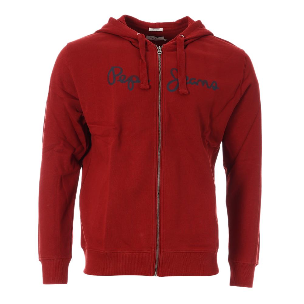 Sweat Rouge Homme Pepe jeans Alber pas cher