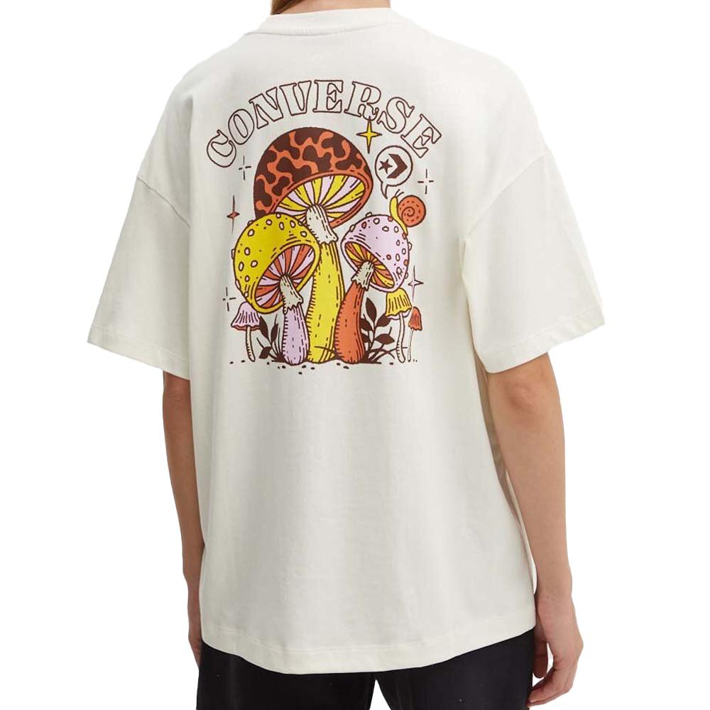 T-shirt Beige Homme Converse Mushroom vue 2