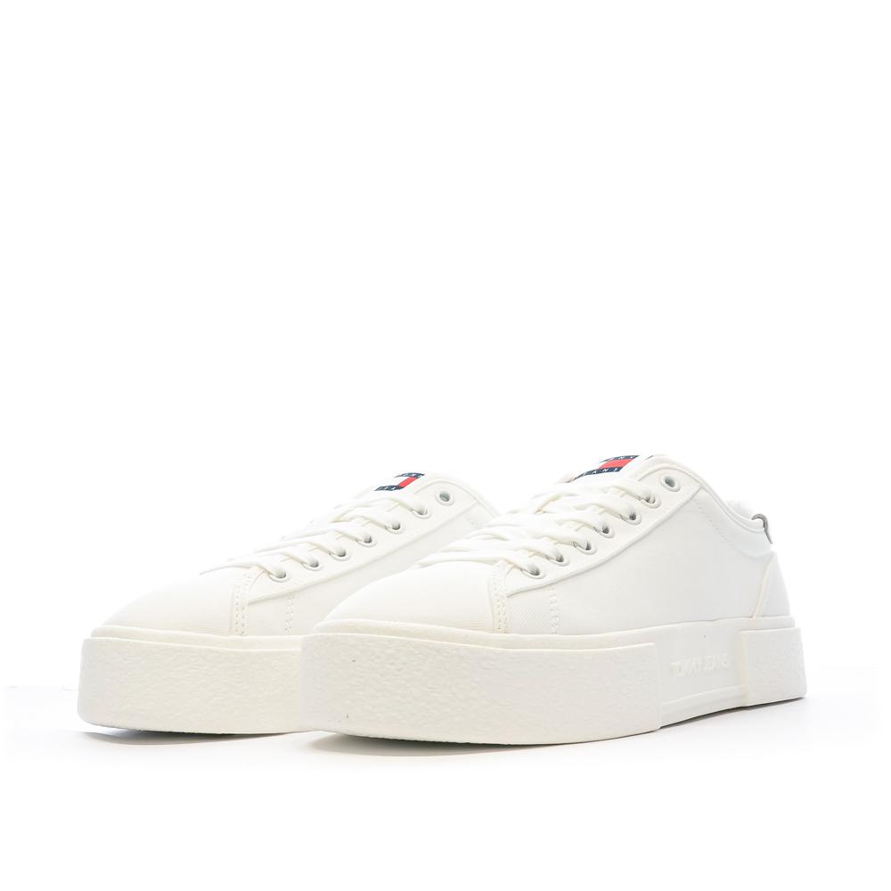 Baskets Blanches Femme Tommy Hilfiger Foxing Flatform vue 6