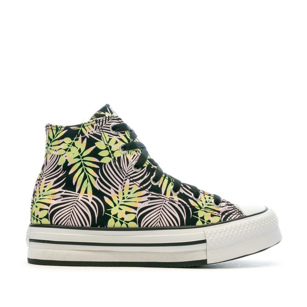 Baskets Noir/Rose Femme Converse Eva Lift vue 2