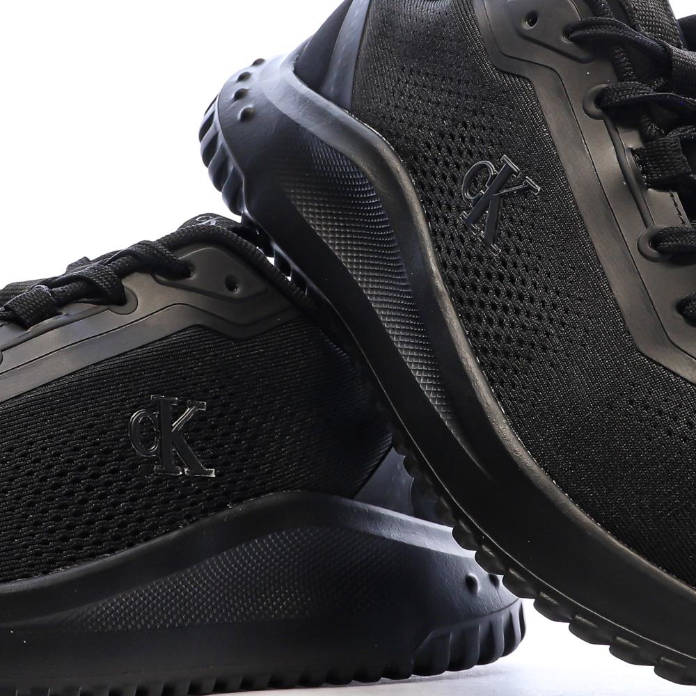 Baskets Noir Homme Calvin Klein Jeans Eva Runner Mix vue 7