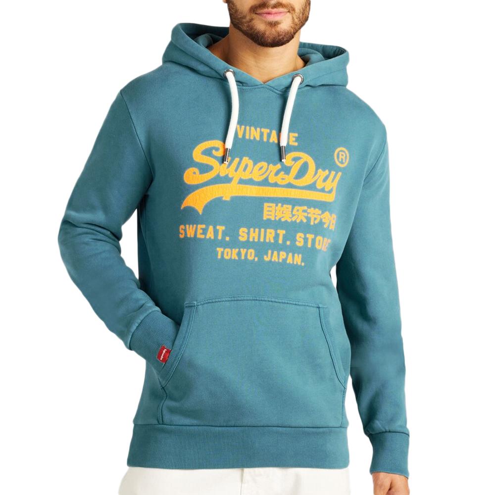 Superdry Shop Superdry Sweat Homme Pull Superdry Bleu Sweat