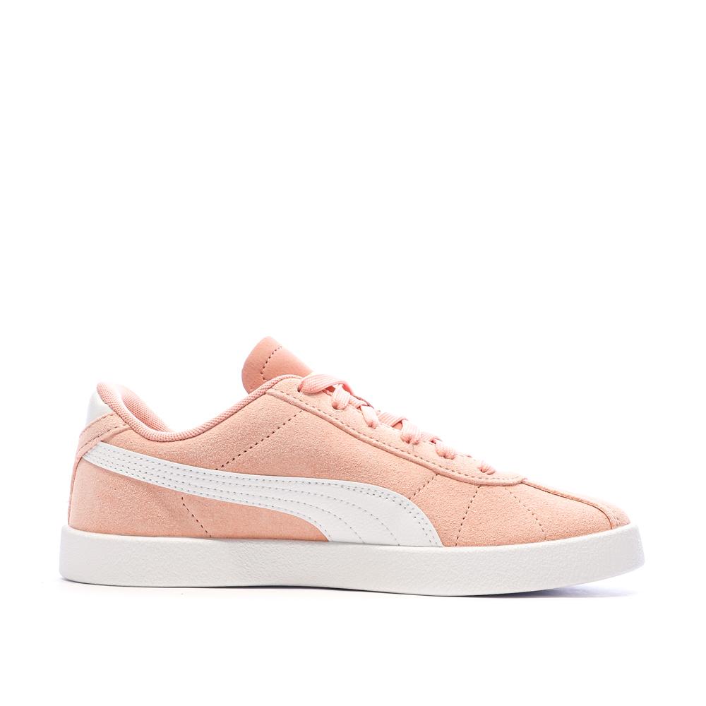Baskets Rose Corail Fille Puma Club vue 2