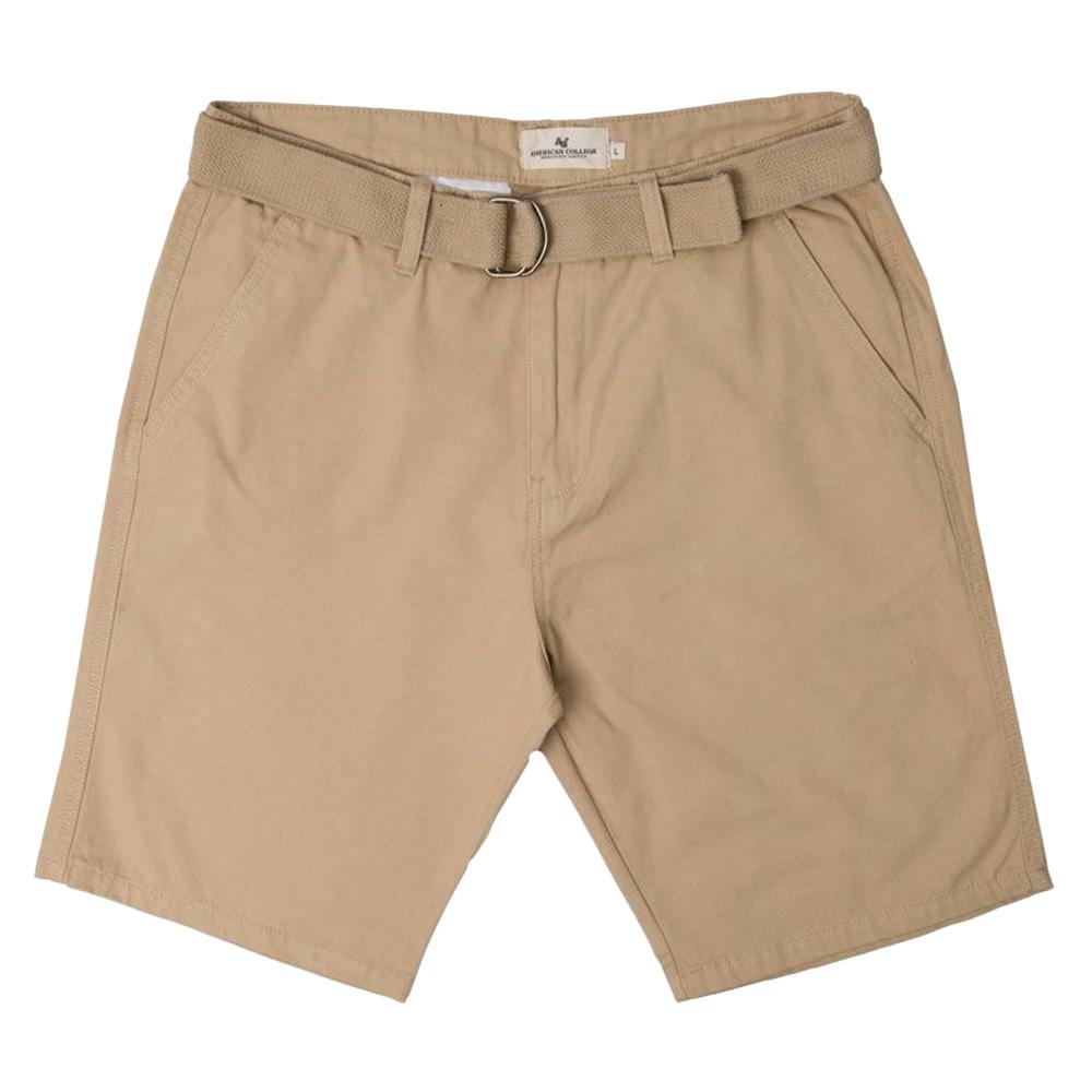 Short Beige Homme American College Chino pas cher