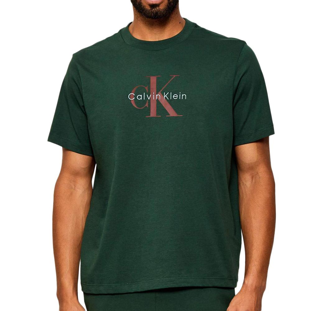 T-Shirt Vert Homme Calvin Klein Jeans Hero pas cher
